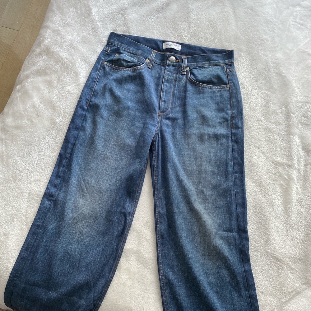 Rag and Bone Blue Trompe L'oeil Jeans